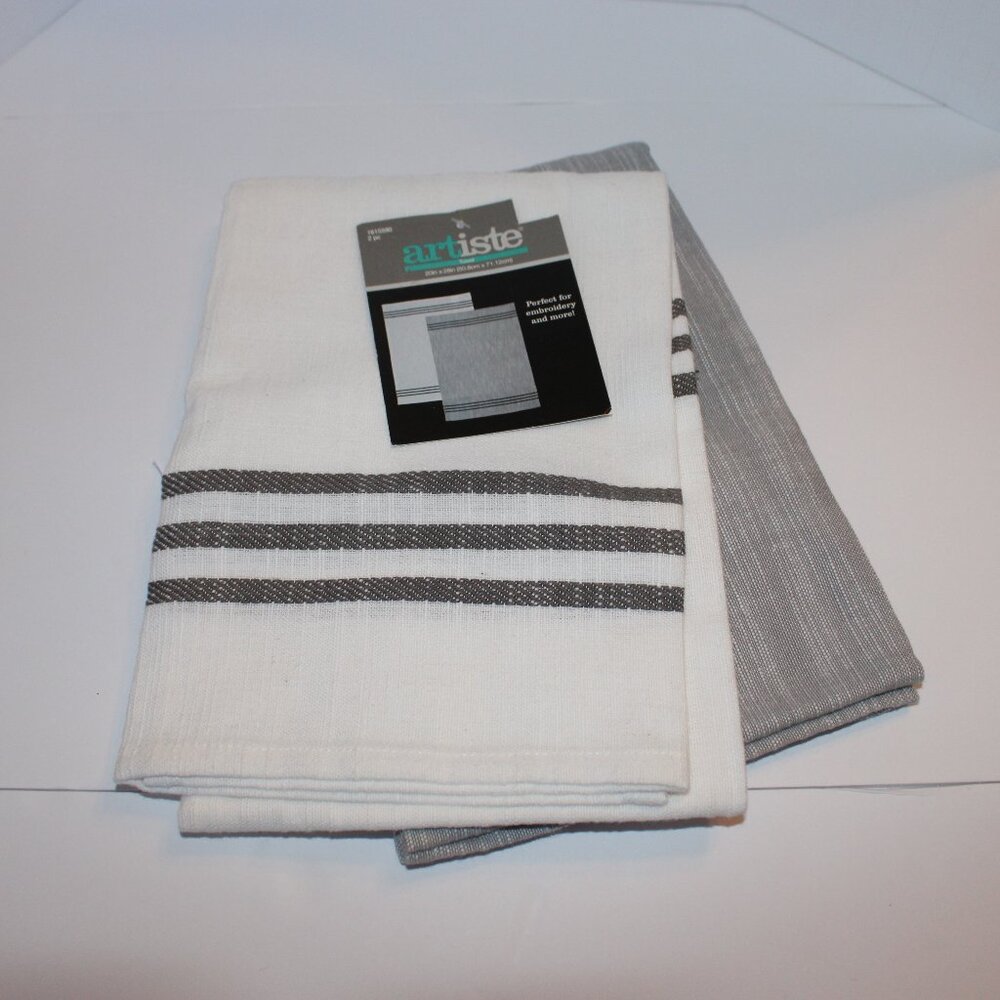 NWT Artiste Cross Stitch Towels Cross Stitch Hand Towels Lot Of 2